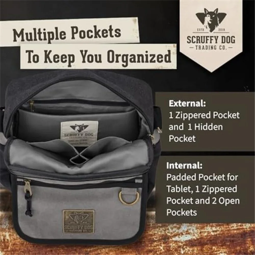 Vintage Canvas Messenger Bag Small Crossbody Travel School Shoulder Pack